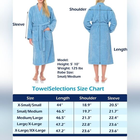 NEW Plush White Robe Unisex Super Soft Luxury Robe Size L/XL - Picture 5 of 9